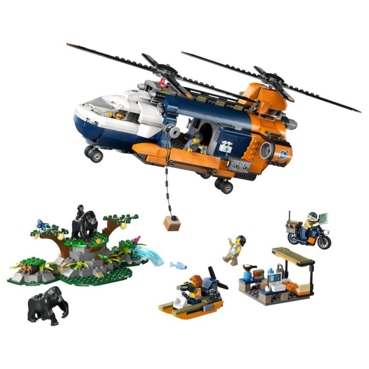 LEGO City Helikopter badaczy dżungli w bazie 60437