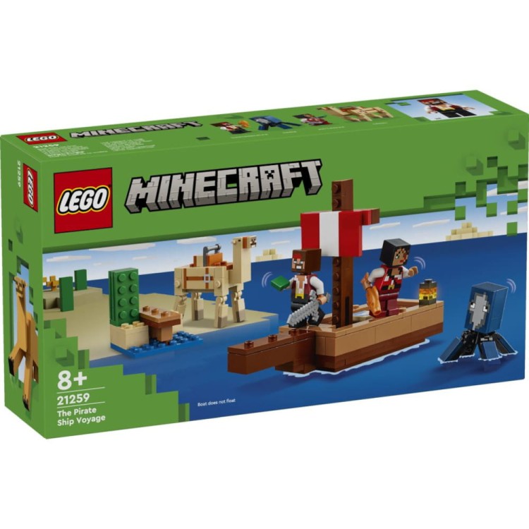 LEGO Minecraft Rejs statkiem pirackim 21259