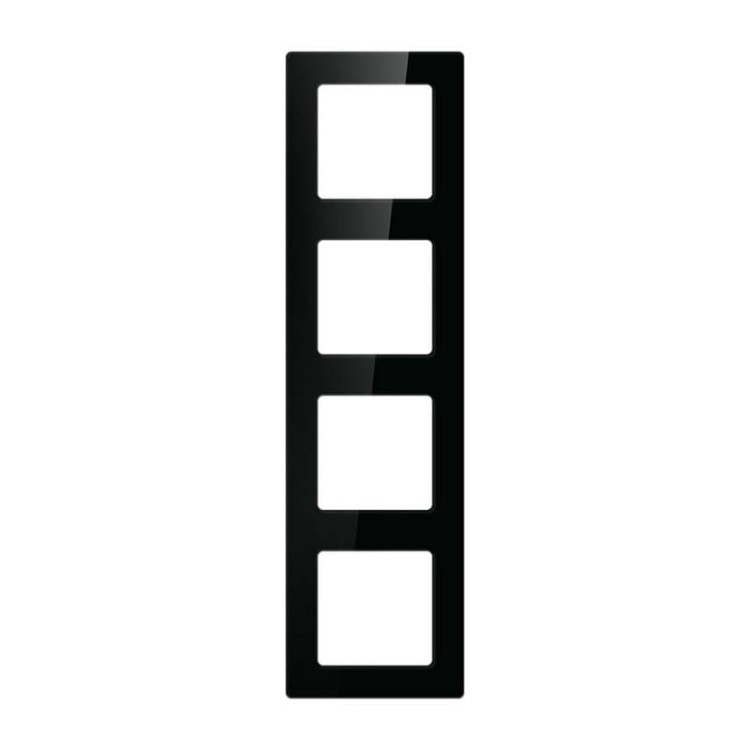 Ramka do włączników Światła Avatto N-TS10-Frame-B4 Poczwórna czarna
