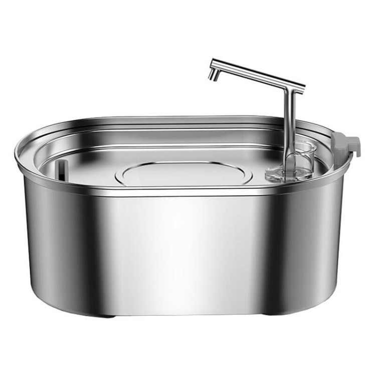 Fontanna/poidło ze stali nierdzewnej dla psa i kota 3.2l Rojeco