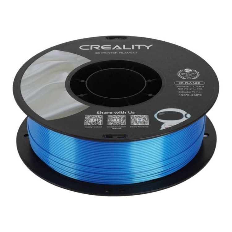 Filament CR-Silk PLA Creality niebieski