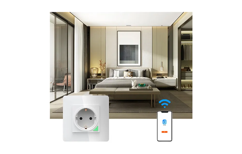 Inteligentne gniazdo ścienne WiFi Avatto N-WOT10-EU-W TUYA białe