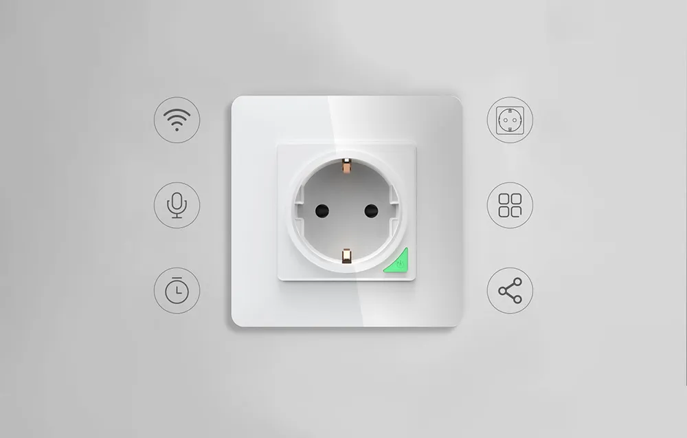 Inteligentne gniazdo ścienne WiFi Avatto N-WOT10-EU-W TUYA białe
