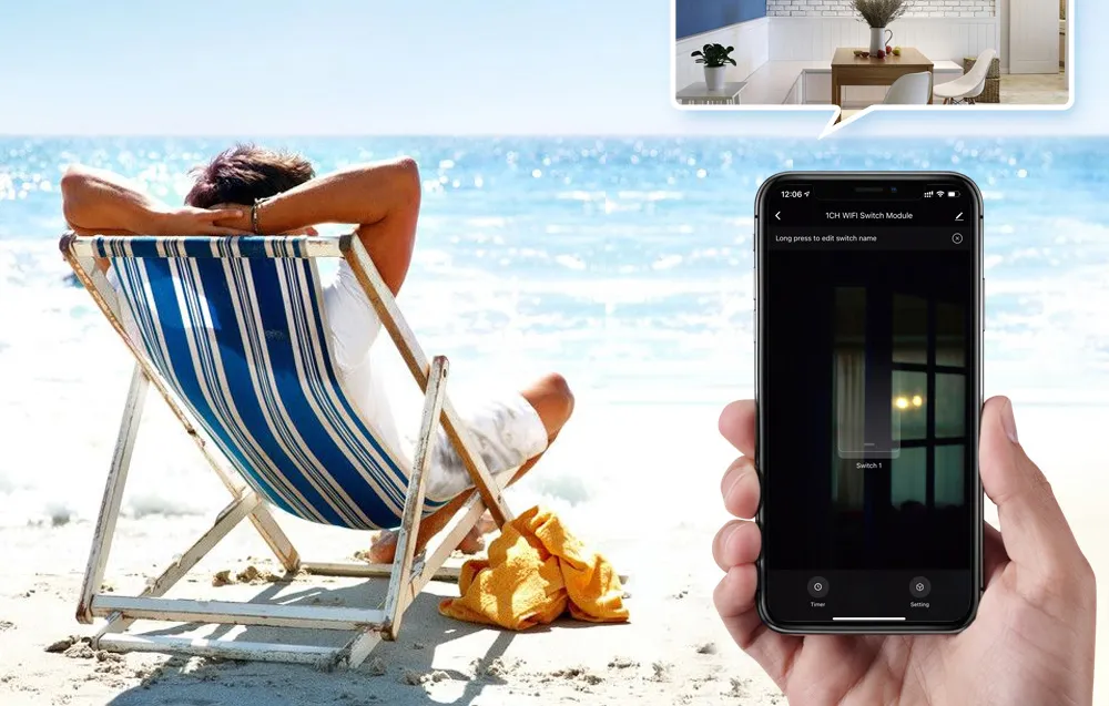 Inteligentny przełącznik dopuszkowy Wi-Fi Avatto N-WSM01-3 TUYA