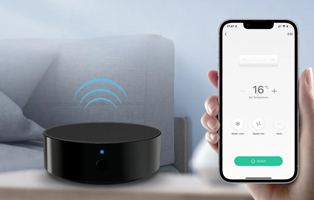 Uniwersalny Pilot IR WiFi RF 433MHz Avatto S16 Pro TUYA