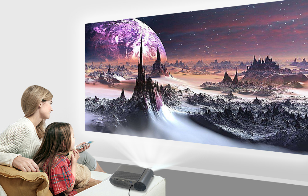 bezprzewodowy rzutnik / projektor BYINTEK K9 Multiscreen LCD 1920x1080p