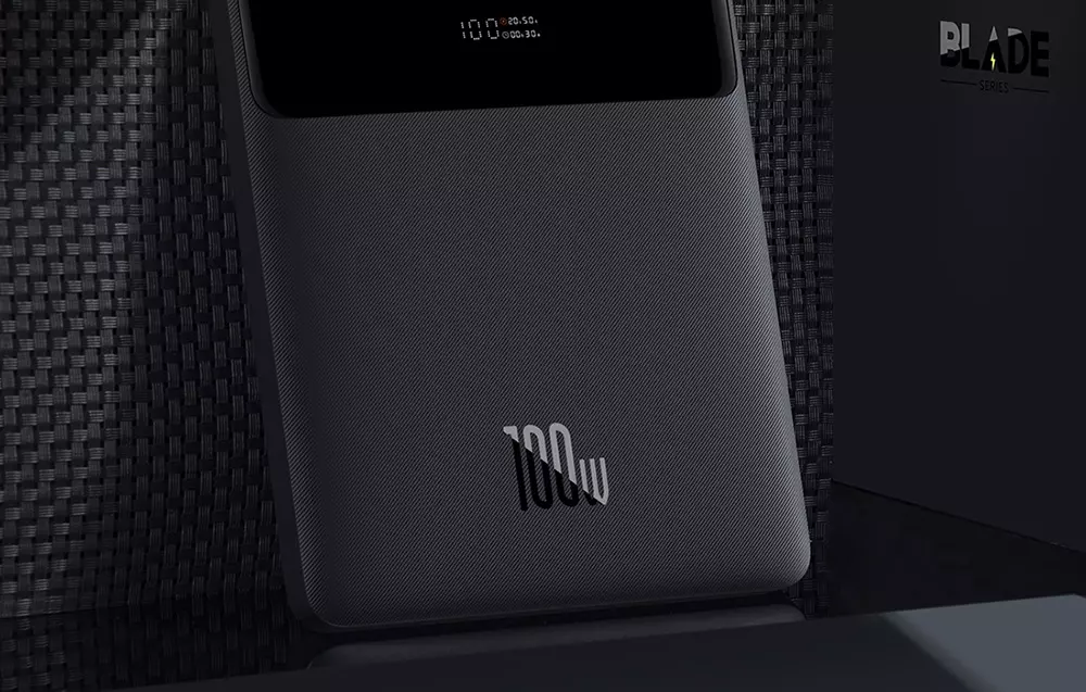 Powerbank Baseus Blade 20000mAh 2xUSB-A+ 2xUSB-C 100W czarny