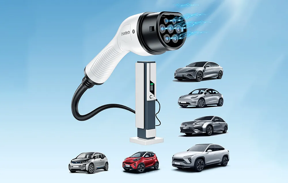 Kabel ładowarki do samochodu elektrycznego Choetech ACG12 7 kW biała