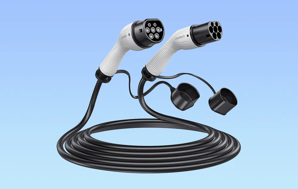 Kabel ładowarki do samochodu elektrycznego Choetech ACG12 7 kW biała