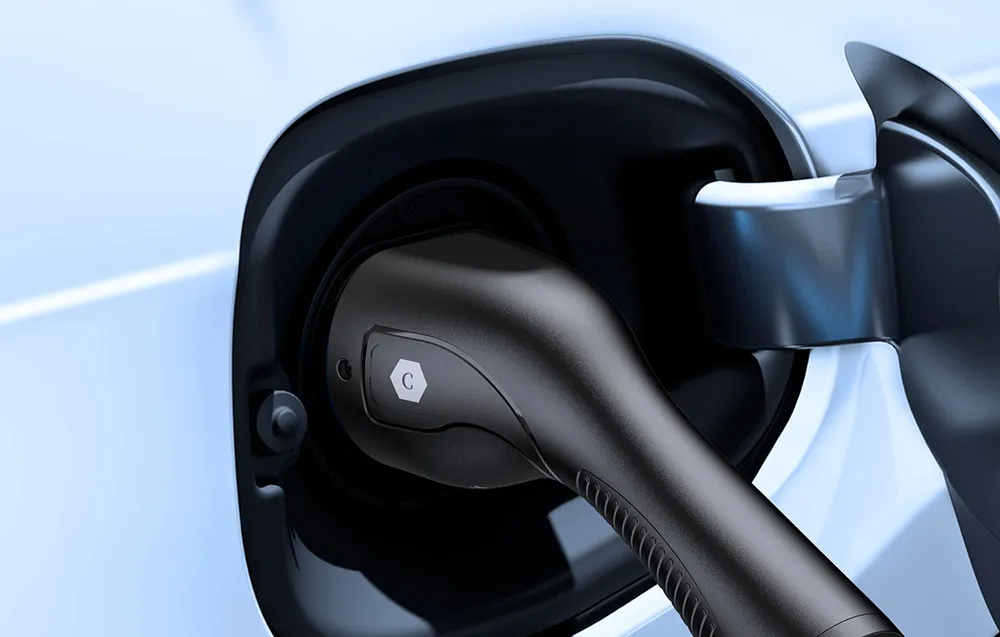 Ładowarka do samochodu elektrycznego Choetech ACG16 3.5 kW z wyświetlaczem LCD czarna