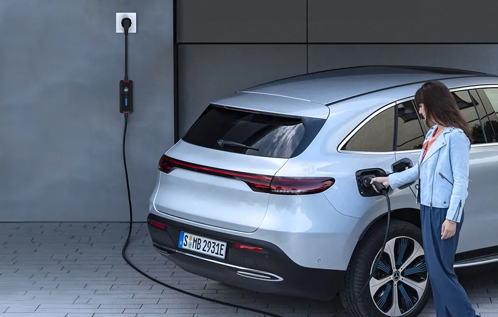 Ładowarka do samochodu elektrycznego Choetech ACG17 7 kW z wyświetlaczem LCD czarna