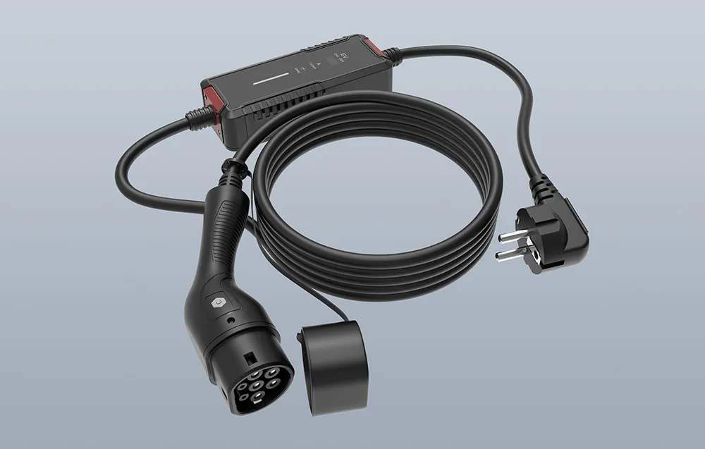 Ładowarka do samochodu elektrycznego Choetech ACG17 7 kW z wyświetlaczem LCD czarna