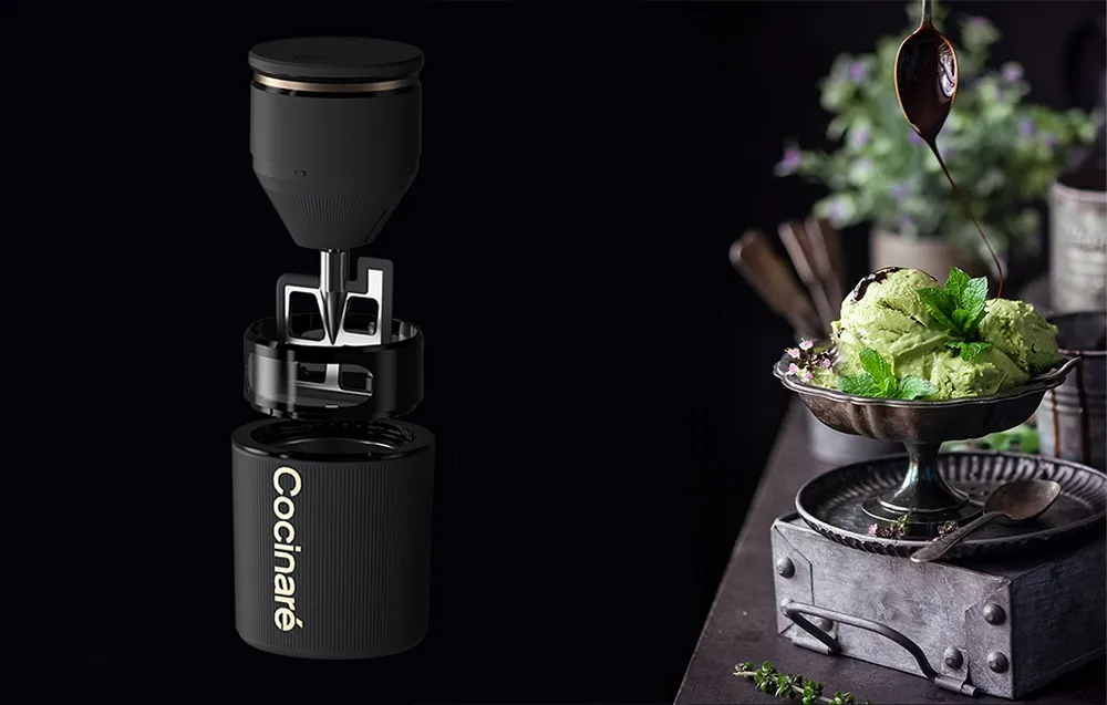 Bezprzewodowa maszyna do lodów Cocinare CICM-301 czarna