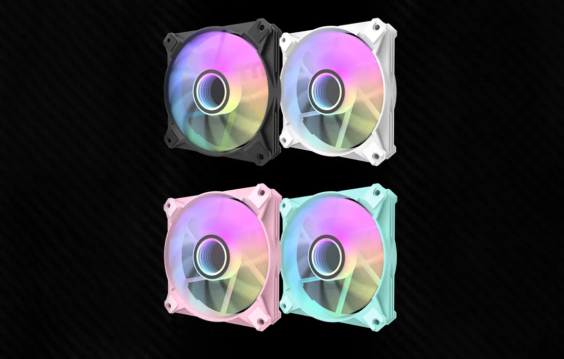 Zestaw wentylatorów RGB do komputera Darkflash Infinty 8 3w1 czarne