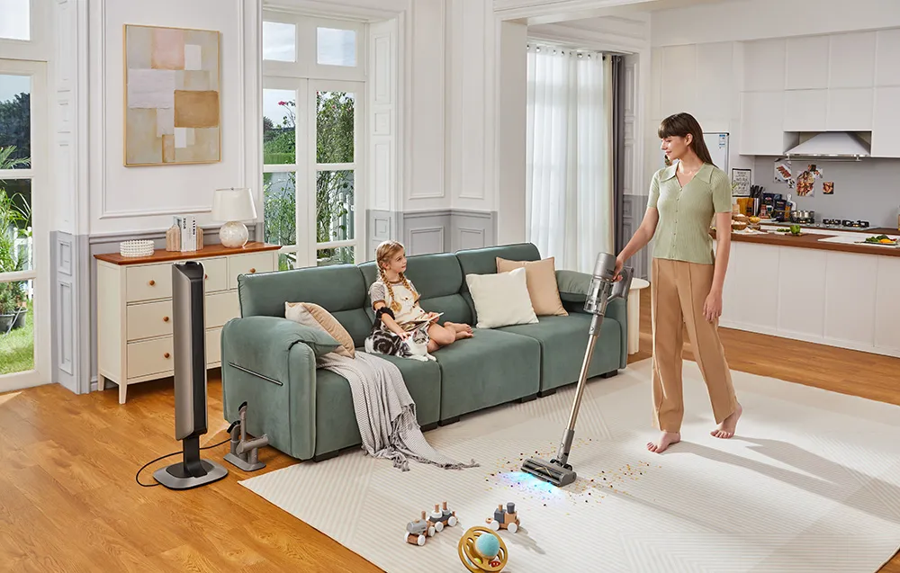 Bezprzewodowy odkurzacz pionowy ze stacją opróżniania Dreame Z10 Station