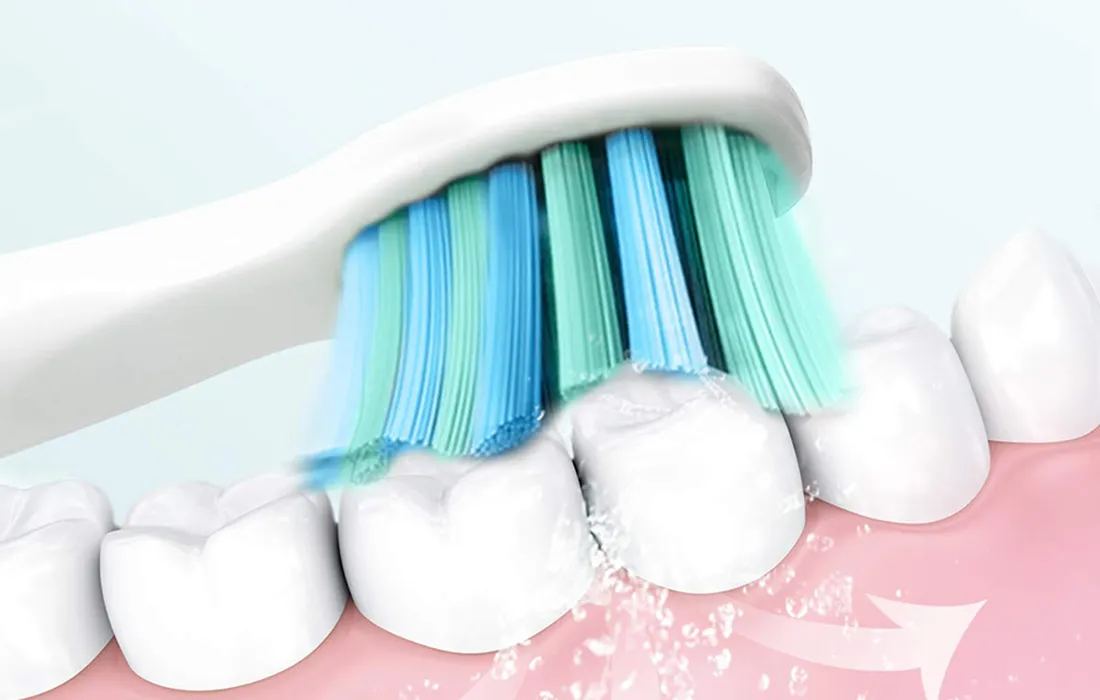 Szczoteczki soniczne do zębów FairyWill FW-507 z zestawem końcówek