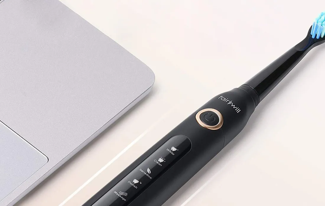 Szczoteczki soniczne do zębów FairyWill FW-507 z zestawem końcówek