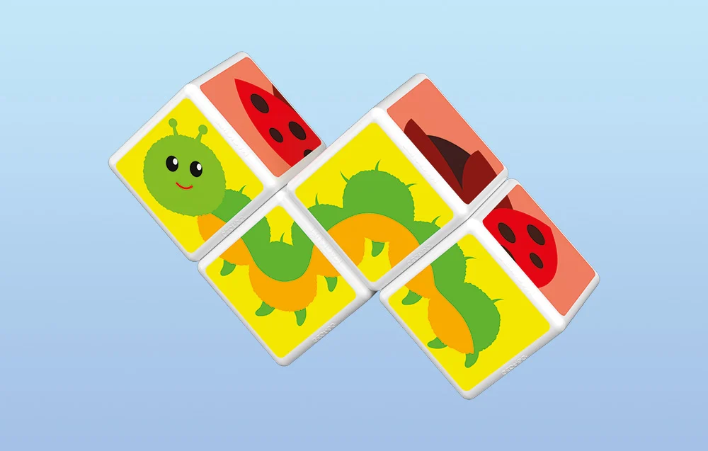 Klocki magnetyczne Magicube Printed Insects + karty 7 elementów GEOMAG GEO-121