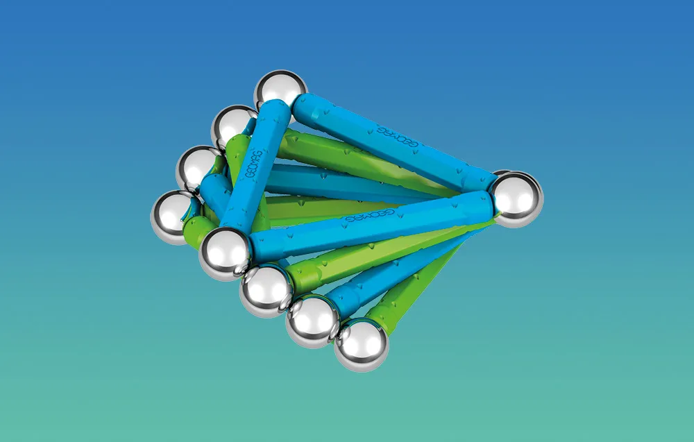 Klocki magnetyczne Classic Recycled 25 elementów GEOMAG GEO-275