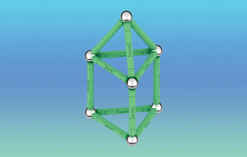 Klocki magnetyczne Glow Recycled 25 elementów GEOMAG GEO-328