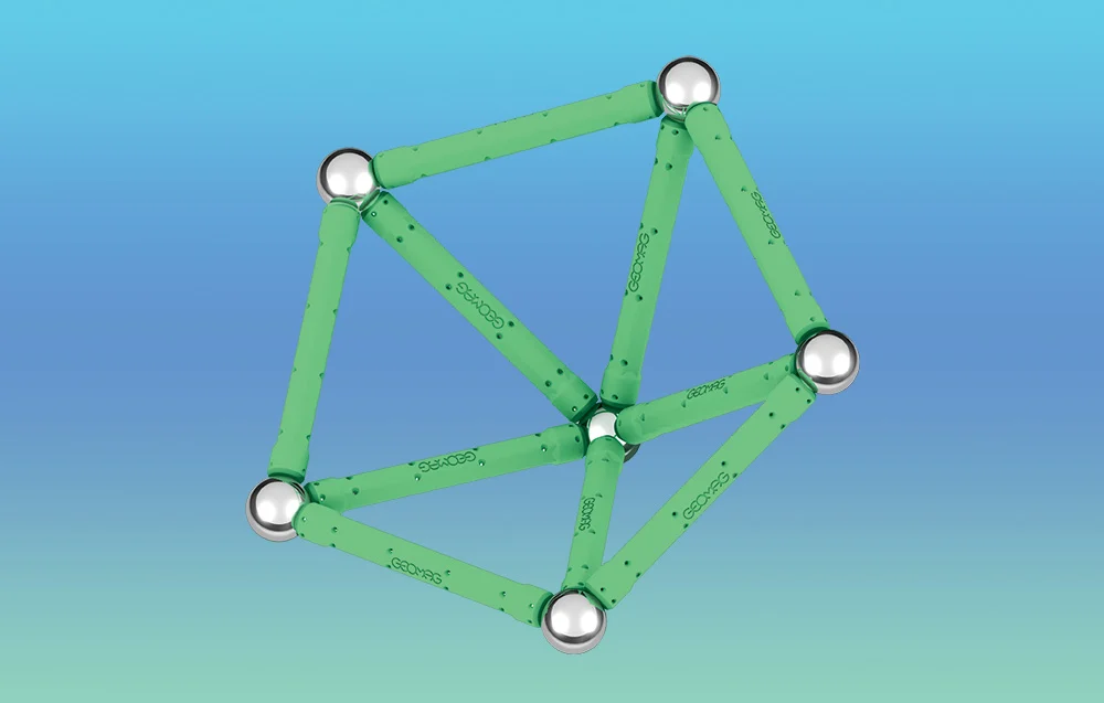 Klocki magnetyczne Glow Recycled 25 elementów GEOMAG GEO-328