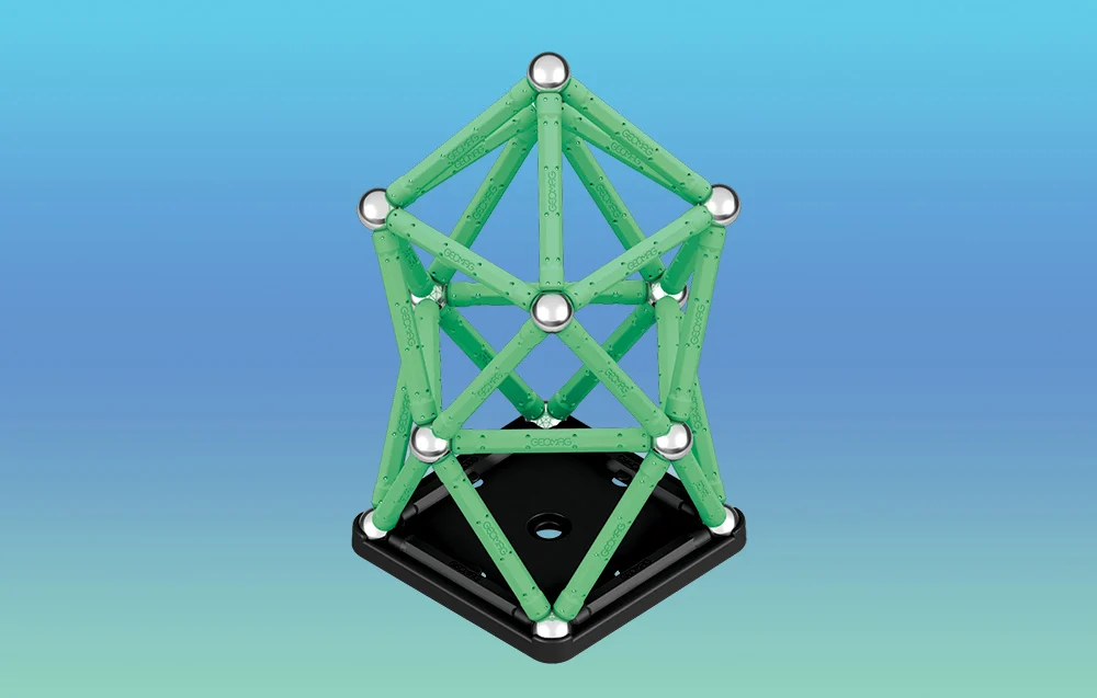 Klocki magnetyczne Glow Recycled 60 elementów GEOMAG GEO-338