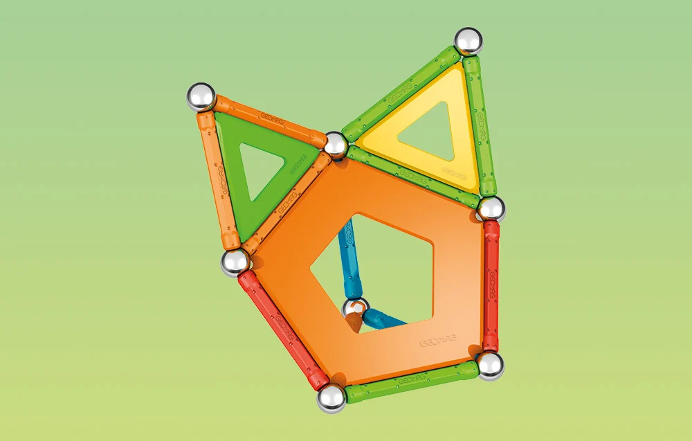 Klocki magnetyczne Supercolor Panels Recycled 35 elementów GEOMAG GEO-377