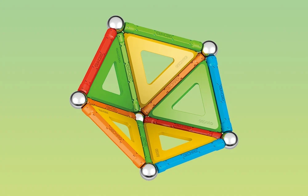 Klocki magnetyczne Supercolor Panels Recycled 35 elementów GEOMAG GEO-377