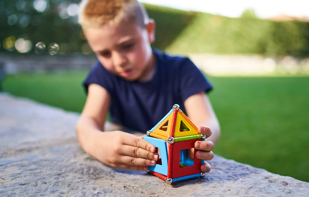 Klocki magnetyczne Supercolor Panel Recycled 52 elementy GEOMAG GEO-378