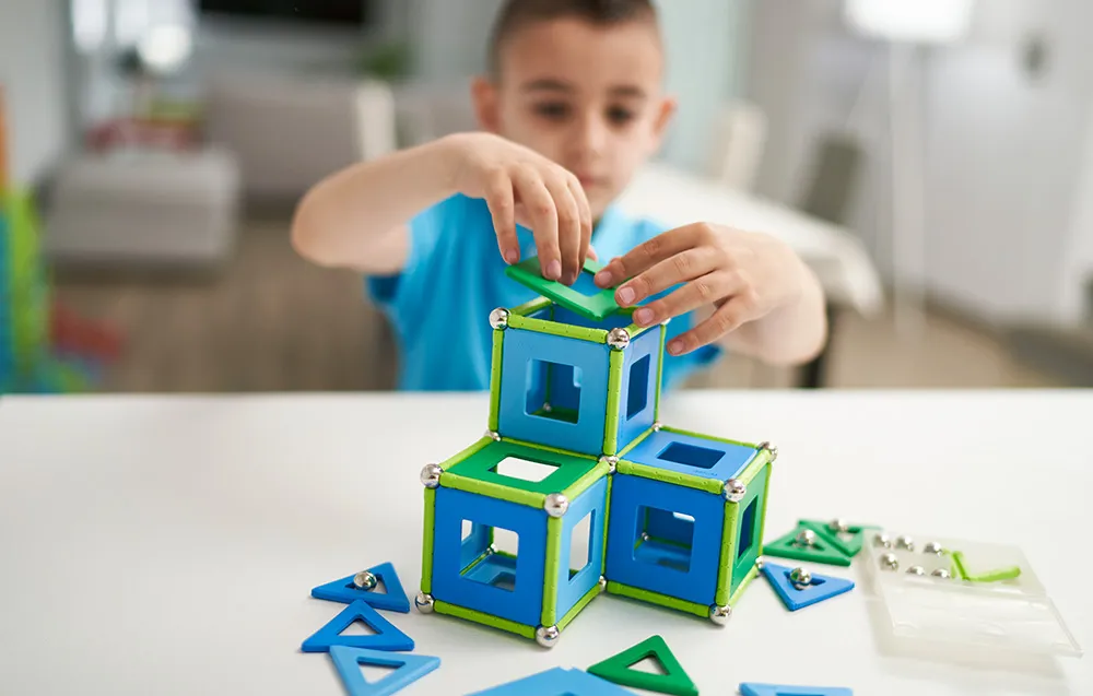 Klocki magnetyczne Classic Panels Recycled 114 elementów GEOMAG GEO-473