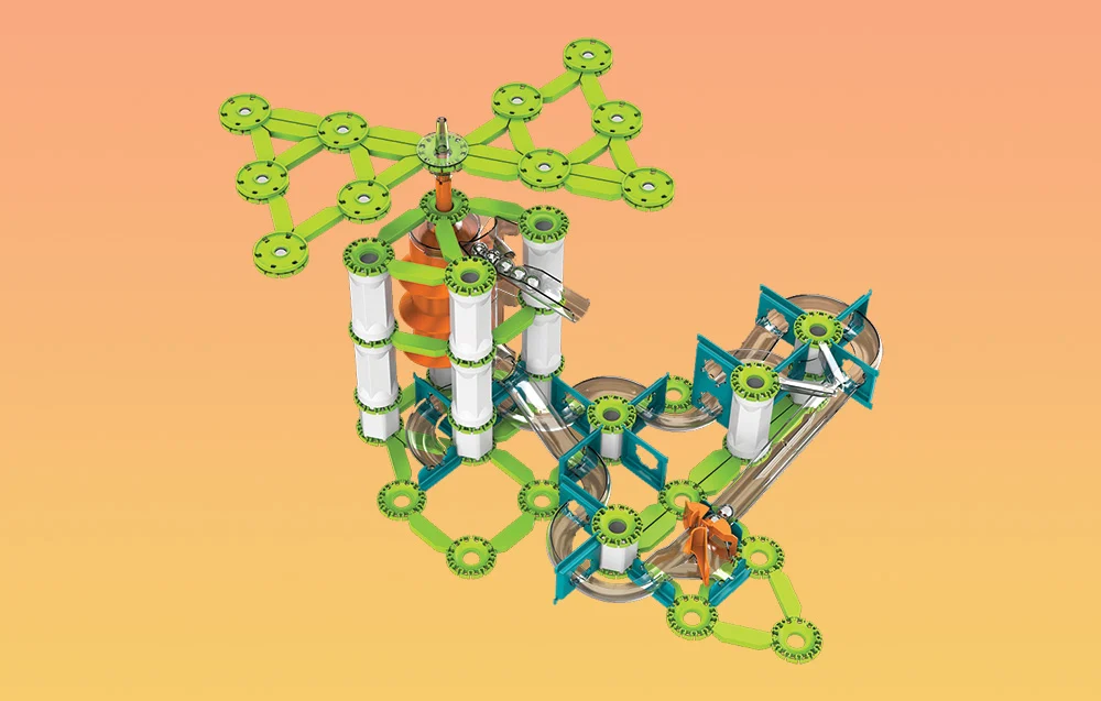 Klocki magnetyczne Mechanics Gravity RE Vertical Motor 183 elementów GEOMAG GEO-764