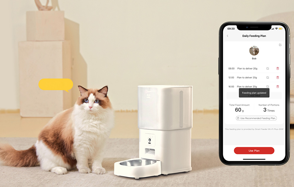 inteligentny dozownik karmy HHOLove Wi-Fi Plus