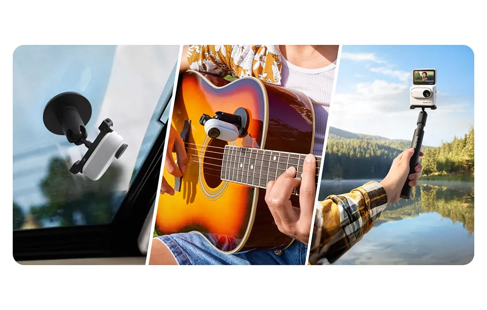 Mocowanie kulowe z szybkozłączką do kamery Insta360 GO 3 samoprzylepne