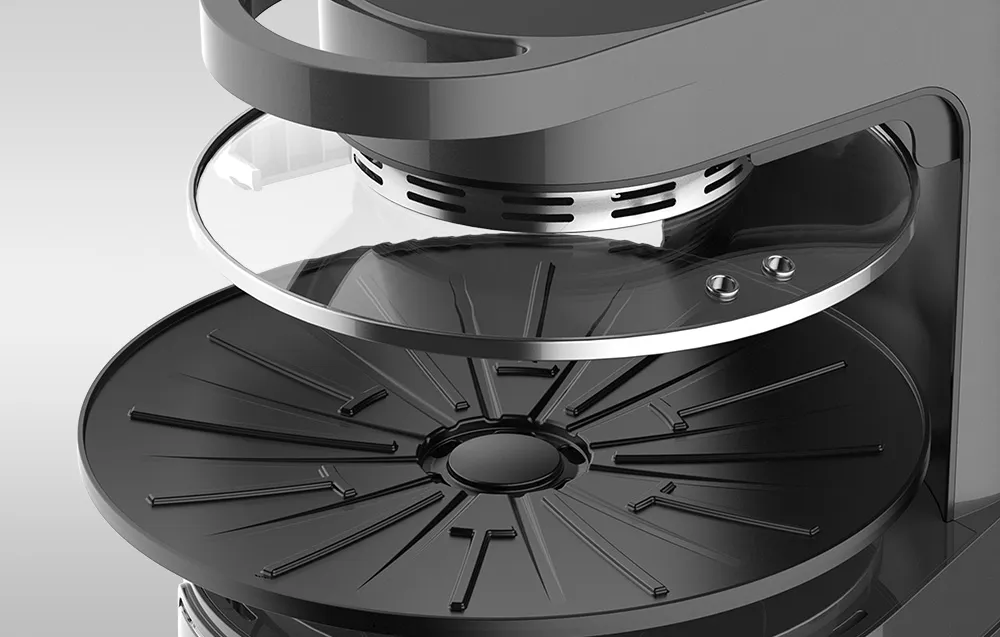 Frytkownica beztłuszczowa z funkcją grilla LEACCO 5,5L 1500W AF015