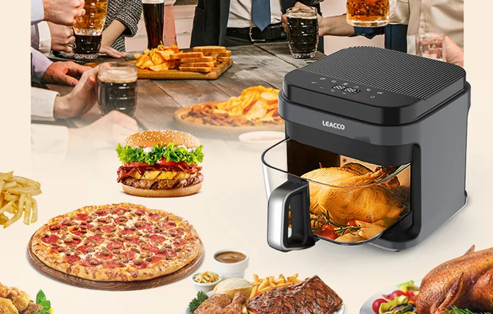 Frytkownica beztłuszczowa LEACCO 5,5L 1350W AF018