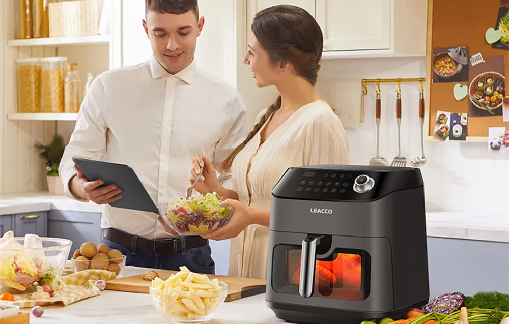 Frytkownica beztłuszczowa LEACCO 4,5L 1350W AF020