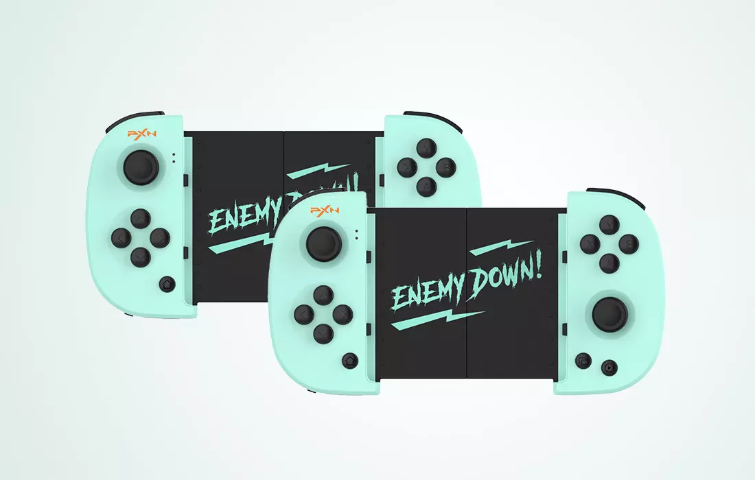 Kontroler bezprzewodowy PXN-P30 PRO z uchwytem na telefon zielony