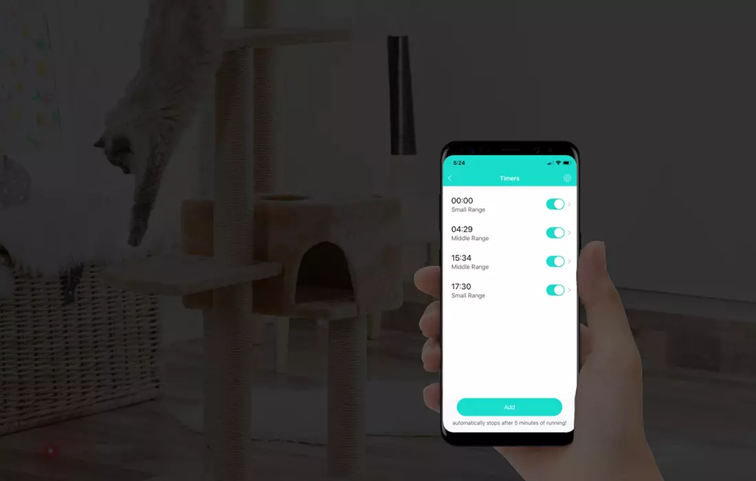 inteligentny laser do zabawy dla psa / kota Petoneer Smart Dot