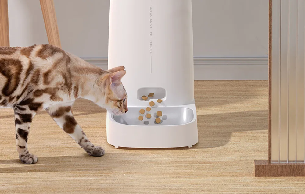 Inteligentny dozownik karmy Rojeco 4L Automatic Pet Feeder WiFi Version with Single Bowl