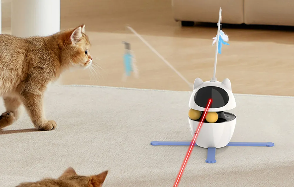 Interaktywna zabawka dla kotów Rojeco 3w1