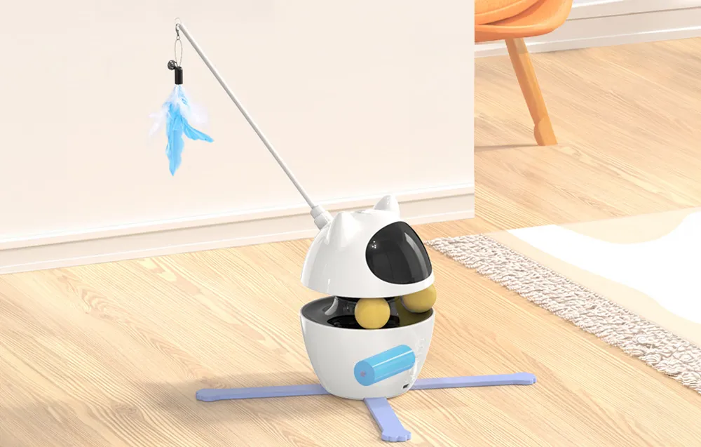 Interaktywna zabawka dla kotów Rojeco 3w1