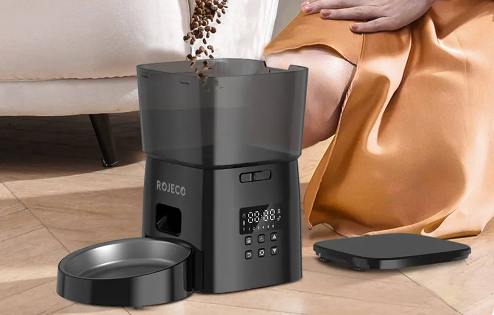 Inteligentny dozownik karmy Rojeco 2L Pet Feeder Button Version