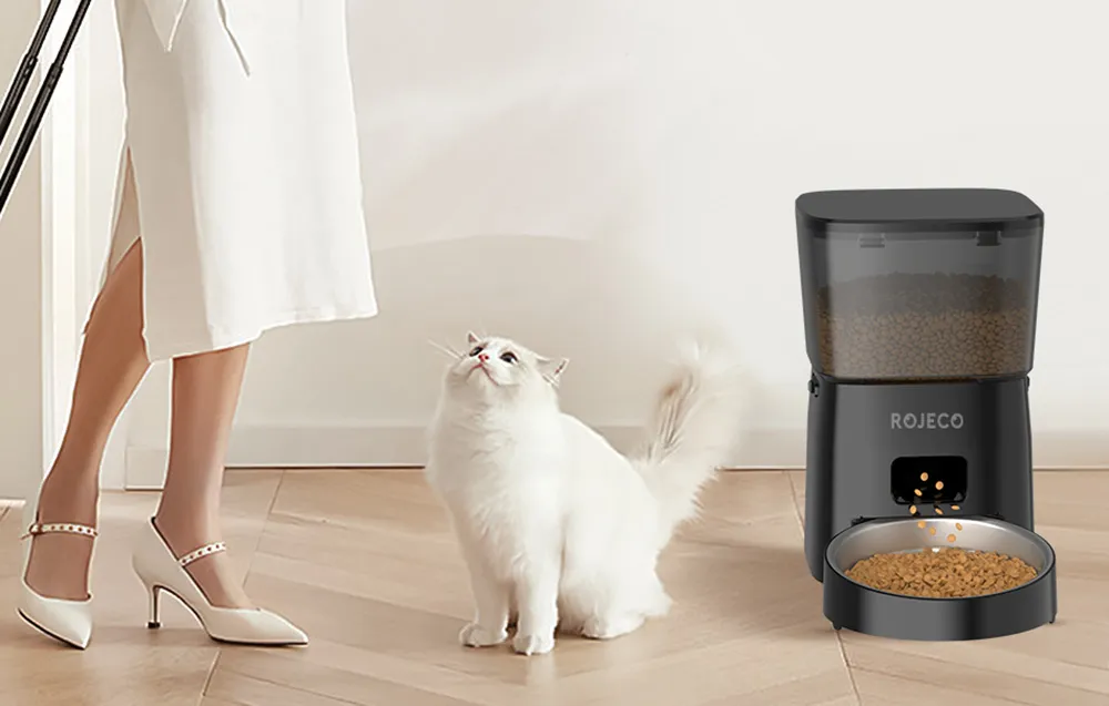 Inteligentny dozownik karmy Rojeco 2L Pet Feeder Button Version