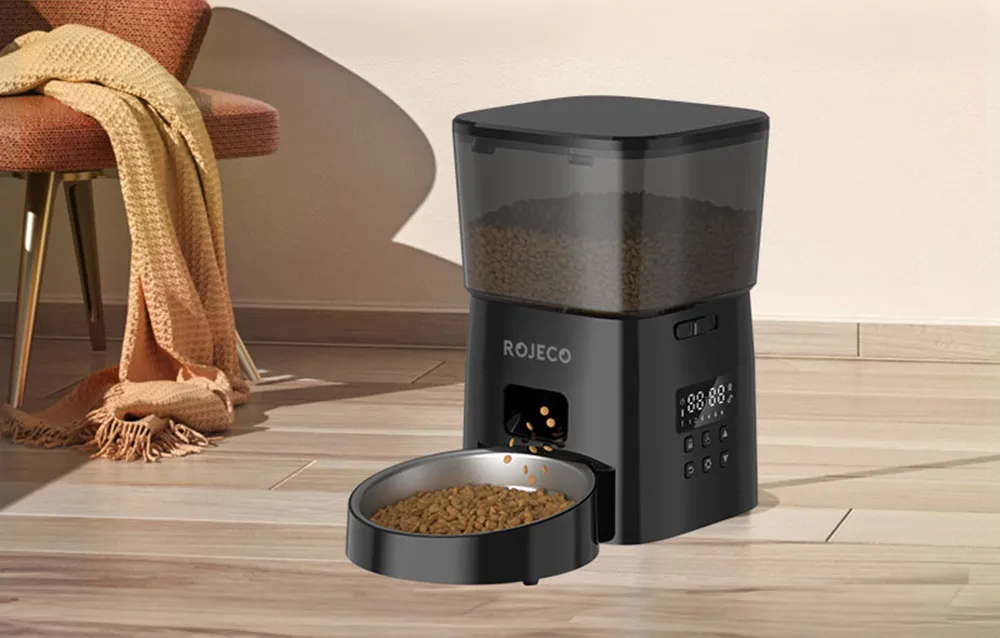 Inteligentny dozownik karmy Rojeco 2L Pet Feeder Button Version