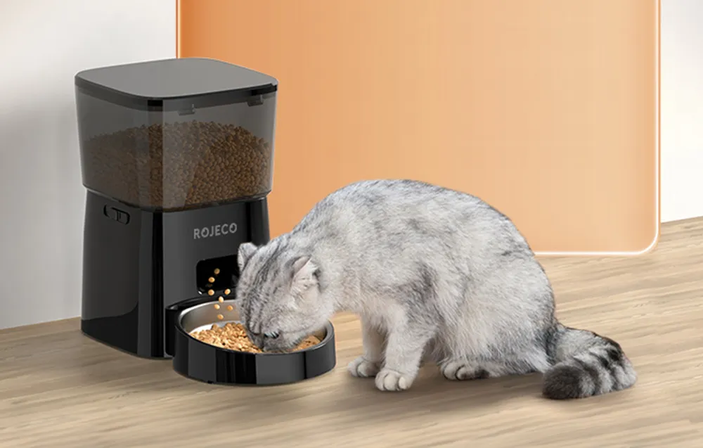 Inteligentny dozownik karmy Rojeco 2L Pet Feeder Button Version