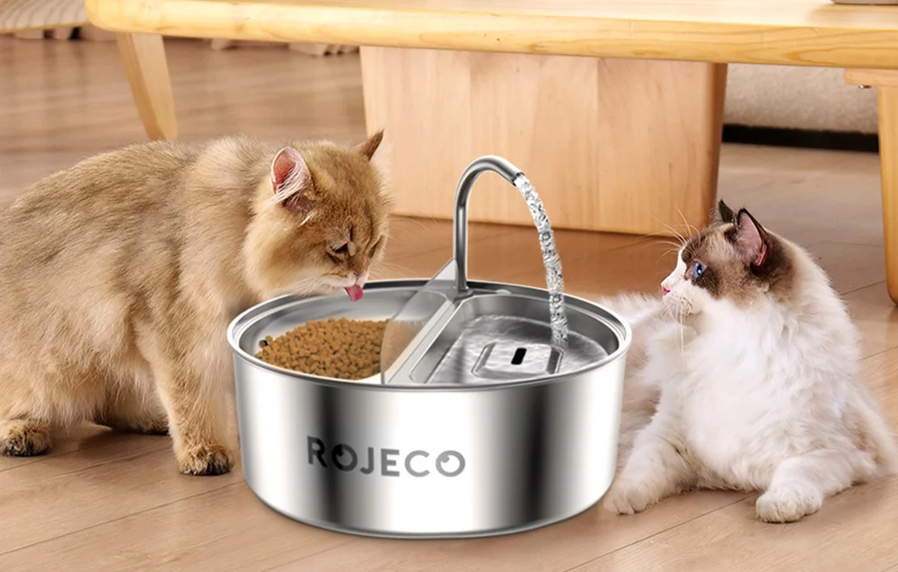 Fontanna / Poidło ze stali nierdzewnej z miską 2w1 3.2l Rojeco