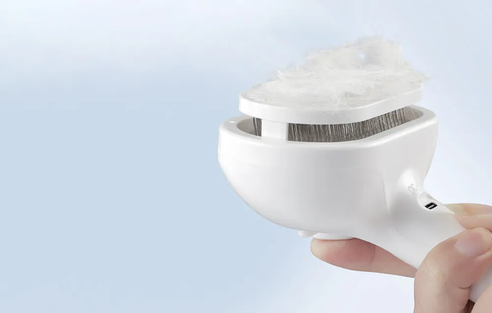 Szczotka do pielęgnacji sierści z funkcją pary Rojeco