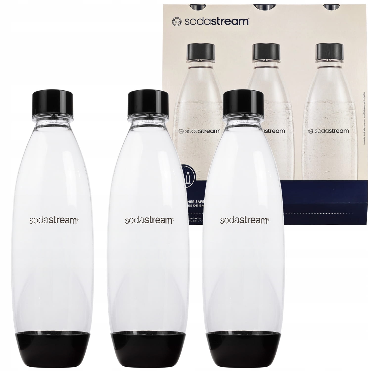 Butelki 3x do saturatora SodaStream 1 litr
