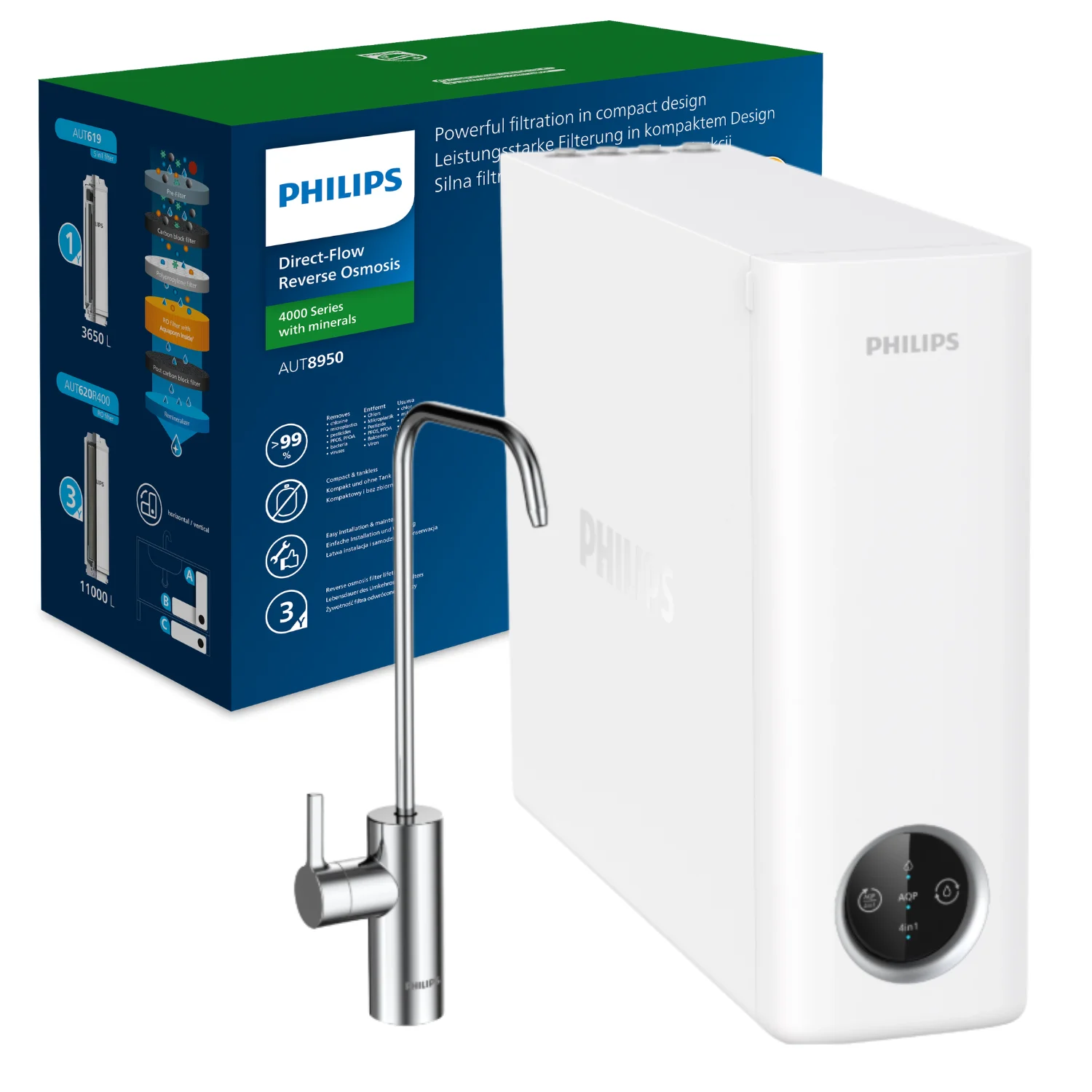 Filtr do wody Philips AUT8950/10 odwrócona osmoza 